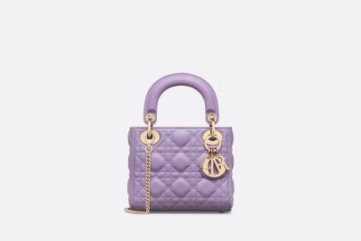 Mini Lady Dior Bag Lilac Cannage Lambskin DIOR at Dior